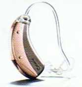 補聴器の例（耳かけ型）