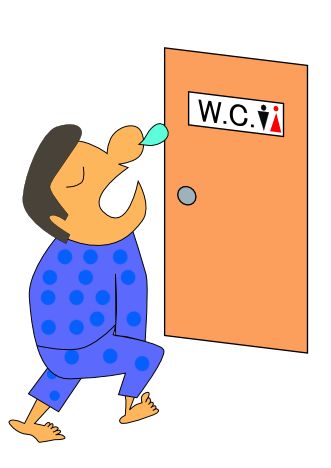 何度もトイレに行くの図